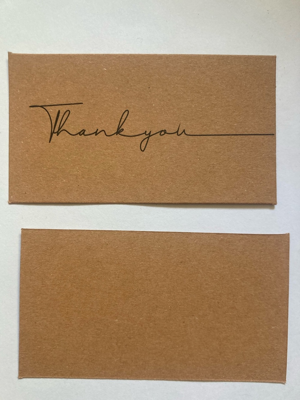30 Pcs - Kraft 'Thank You' Cards - Picture 2 of 5